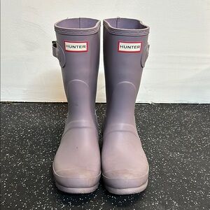 Hunter Purple Original Rain Boots
